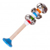 Bigjigs Toys Rolničky pruhované 1 ks Modrá
