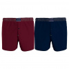 Pánske boxerky 2 pack UM0UM02188 - 0SD - Modrá, bordo - Tommy Hilfiger M modro-červená