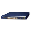 PLANET GS-4210-24P4C sieťový prepínač Riadený L2/L4 Gigabit Ethernet (10/100/1000) Podpora napájania cez Ethernet (PoE) 1U Modrá (GS-4210-24P4C)