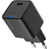 COLORWAY 1x USB-C/ síťová nabíječka/ GaN/ PD/ PPS/ 25W/ Černá CW-CHS052PD-BK