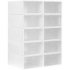 ModernHome PJJSB0002 Modulární botník, 10 modulů, 42,5 × 30,5 × 61,5 cm, bílý