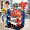 Hot Wheels City Garáž s drakom + 2 autíčka