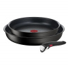 Tefal Sada panvíc INGENIO UNLIMITED L7639032, sada 3 kusov, čierna, hliník