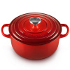 Le Creuset - Liatinový hrniec okrúhly s pokrievkou 24 cm/4,2l červený