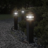 Vonkajšia Stojaca Lampa Čierna Hliník 50 Cm
