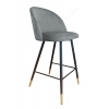 ATOS Barová židle Colin černo/zlatá kostra