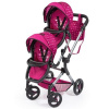 Hlboký kočík pre bábiku Bayer Design 26267AA Twin Doll's Pram