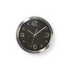 Hodiny analógové NEDIS čierne/oceľ CLWA010MT30BK 30 cm