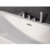 RAVAK Flat FL 026.00 Vaňová batéria na okraj vane, 4-otvorová, chróm + Cleaner Chrome X070120
