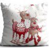 Vankúš - Vianočné vankúšové sviatky 50x50 (Vianočné vankúšové darčekové vzory sviatky 50x50)