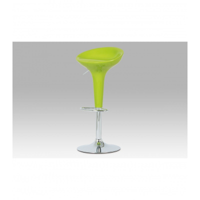 Autronic barová stolička, plast zelený/chróm AUB-9002 LIM AUB-9002 LIM