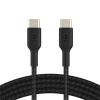 Belkin CAB004bt1MBK oplétaný USB-C - USB-C, 1m, černý