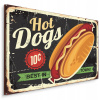 Maľba na stenu HORKÝ DOG Retro nápisy 90x60 (Maľba na stenu HORKÝ DOG Retro nápisy 90x60)