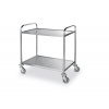 Dvoupolicový servírovací vozík 900x590x950 mm | HENDI, 810002 inox