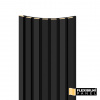 VZORKA - WALL CONCEPT flexi obkladový panel čierna, čierny filc + MDF, 240x135x17 mm