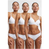 Ladies Lasercut Brazilian 3-Pack - white+white+white XL