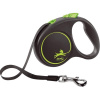 Vodítko FLEXI Black Design S opasok 5m/15kg zelená NEW