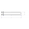 Teleso pre pizza pec 700W 230V 775x60mm