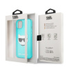 Karl Lagerfeld puzdro gumené Apple iPhone 13 KLHCP13MCHTRB modré