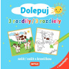 Dolepuj 3 rozdiely - zošit s kravičkou + samolepky