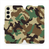 Flipové pouzdro Mobiwear - Samsung Galaxy S24 FE - V111P Maskáče (Knížkové flip pouzdro, obal, kryt na mobil Samsung Galaxy S24 FE - V111P Maskáče, materiál Umělá kůže + TPU - ochrana 360°, stojánek,