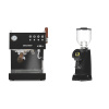 Ascaso Steel DUO PID PLUS, Black&Wood + Eureka Helios 65, black