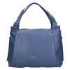 Dámska kožená kabelka Gianní Conti Marcela - modrá