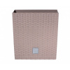 Prosperplast RATO LOW Kvetináč 26,2cm 15,8l ratan mocca DRTS265L