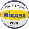 Volejbalová lopta na pláž Mikasa Beach Classic bielo-žlto-modrá BV551C