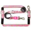 Max&Molly Multi-Leash Retro Pink - odnímateľné vodítko pre psa, zaujímavý vzor, 200cm - M