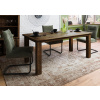 Bighome - IRON Jedálenský stôl mango 200x100x76 hnedý lakovaný