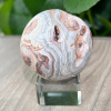 Nefertitis Achát čipkový gule 2 NF43195 - ø 4,8 cm, 124 g
