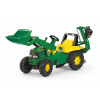 Rolly Toys Šlapací traktor Rolly Junior John Deere s bagrem a nakladačem