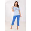 DÁMSKE PYŽAMO 740 W/26 Modrá M