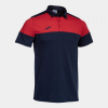 CREW V SHORT SLEEVE POLO NAVY RED 6XS
