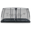 Trampolína s ochrannou sieťou Dynamic Groundlevel Exit Toys do zeme 244*427 cm čierna