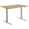 Písací stôl, elektricky výškovo prestaviteľný ,š x h 1200 x 800 mm Topstar