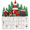 Goleto Drevený adventný kalendár Zimná krajina