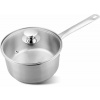 Rajnica MagicHome Chloe, 18 cm, 2 lit. so sklenenou pokrievkou, nerez