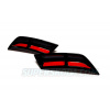 Škoda Octavia 3 - atrapy výfuku Turbo DESIGN -RS230 Black- Glowing RED