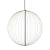 VKLED 75169-015741 LED luster drôtený 10 W 2700K guľa Ø 60 cm Farba: Prírodná mosadz