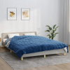 Deka VidaXL z mikrovlákna 230 cm x 200 cm modrá