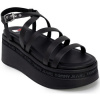 Tommy Hilfiger Sandále STRAPPY WEDGE EN0EN02516 Čierna