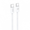 Dátový kábel Foneng X110 - typ C na typ C - PD 60W 3A 1,2 metra biely