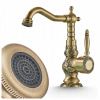 Stojanková umývadlová batéria Ari Antique zlatá