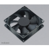 Ventilátor AKASA Paxfan čierny, 80 x 25 mm, predĺžená životnosť, veľmi tichý, klzné ložisko AK-181BK-S Akasa