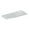 Geberit iCon Dvojumývadlo, 120x48x16 cm, s prepadom, 2 otvory na batérie, KeraTect, biela 501.837.00.2