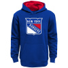 Outerstuff Dětská mikina New York Rangers NHL Prime Po Flc Hood Home Veľkosť: Dětské XL (13 - 15 let)