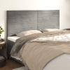 vidaXL Čelá postele 4 ks bledosivé 100x5x78/88 cm zamat