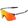 100% Hypercraft, okuliare - Black Chrome/HiPER Red Mirror